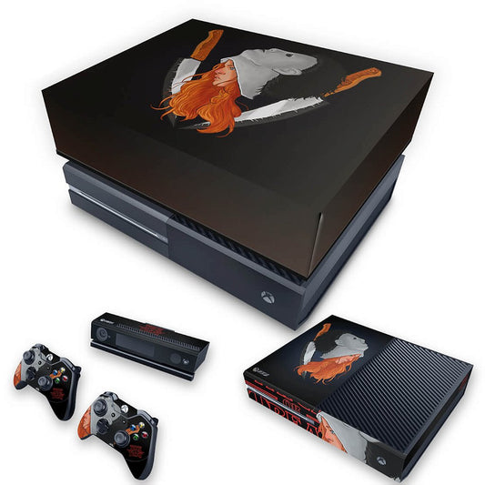 KIT Xbox One Fat Skin Anti-Rage e Capa Anti Poeira - Stranger Things Max