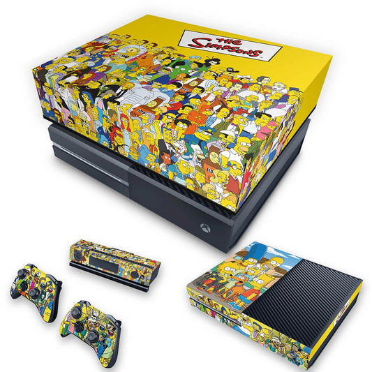 KIT Xbox One Fat Skin Anti-Rage e Capa Anti Poeira - The Simpsons