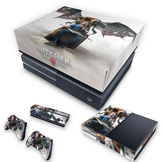 KIT Xbox One Fat Skin Anti-Rage e Capa Anti Poeira - The Witcher 3 Blood And Wine