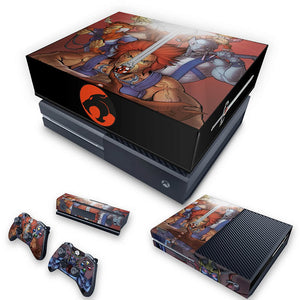 KIT Capa Anti Poeira e Skin Anti-Rage Xbox One Fat - Thundercats