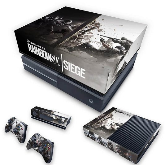 KIT Xbox One Fat Skin Anti-Rage e Capa Anti Poeira - Tom Clancy's Rainbow Six Siege