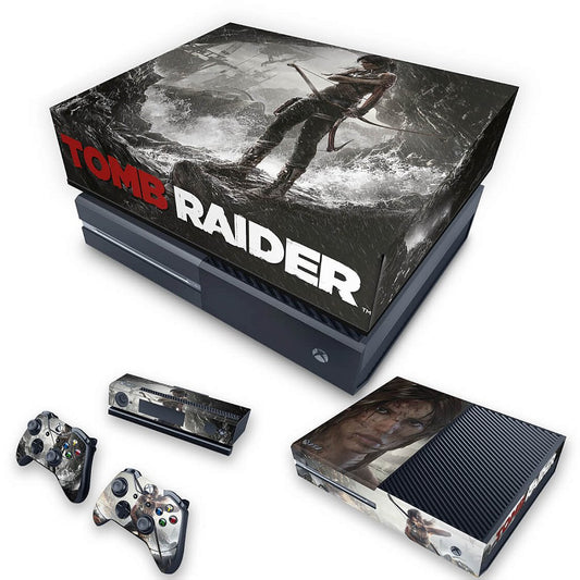 KIT Xbox One Fat Skin Anti-Rage e Capa Anti Poeira - Tomb Raider