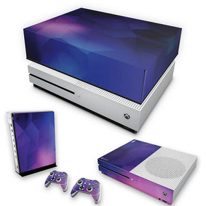 KIT Capa Anti Poeira e Skin Anti-Rage Xbox One S Slim - Abstrata #1