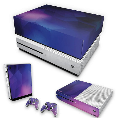 KIT Capa Anti Poeira e Skin Anti-Rage Xbox One S Slim - Abstrata #1