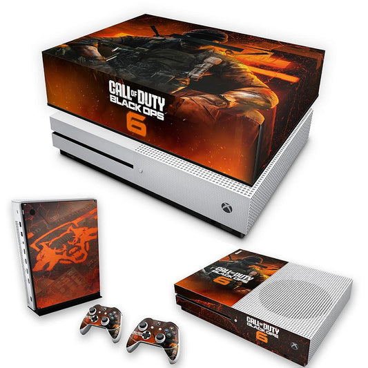 KIT Xbox One S Slim Skin Anti-Rage e Capa Anti Poeira - Call of Duty Black Ops 6