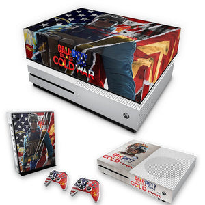 KIT Capa Anti Poeira e Skin Anti-Rage Xbox One S Slim - Call Of Duty Cold War