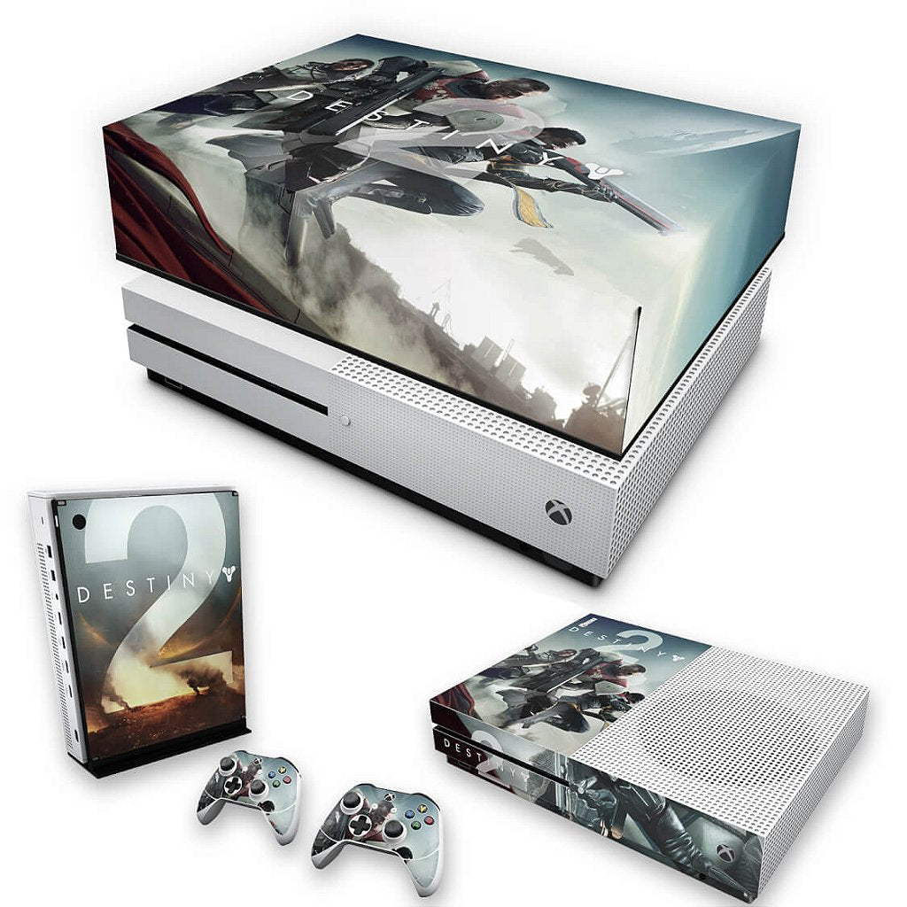 KIT Capa Anti Poeira e Skin Anti-Rage Xbox One S Slim - Destiny 2