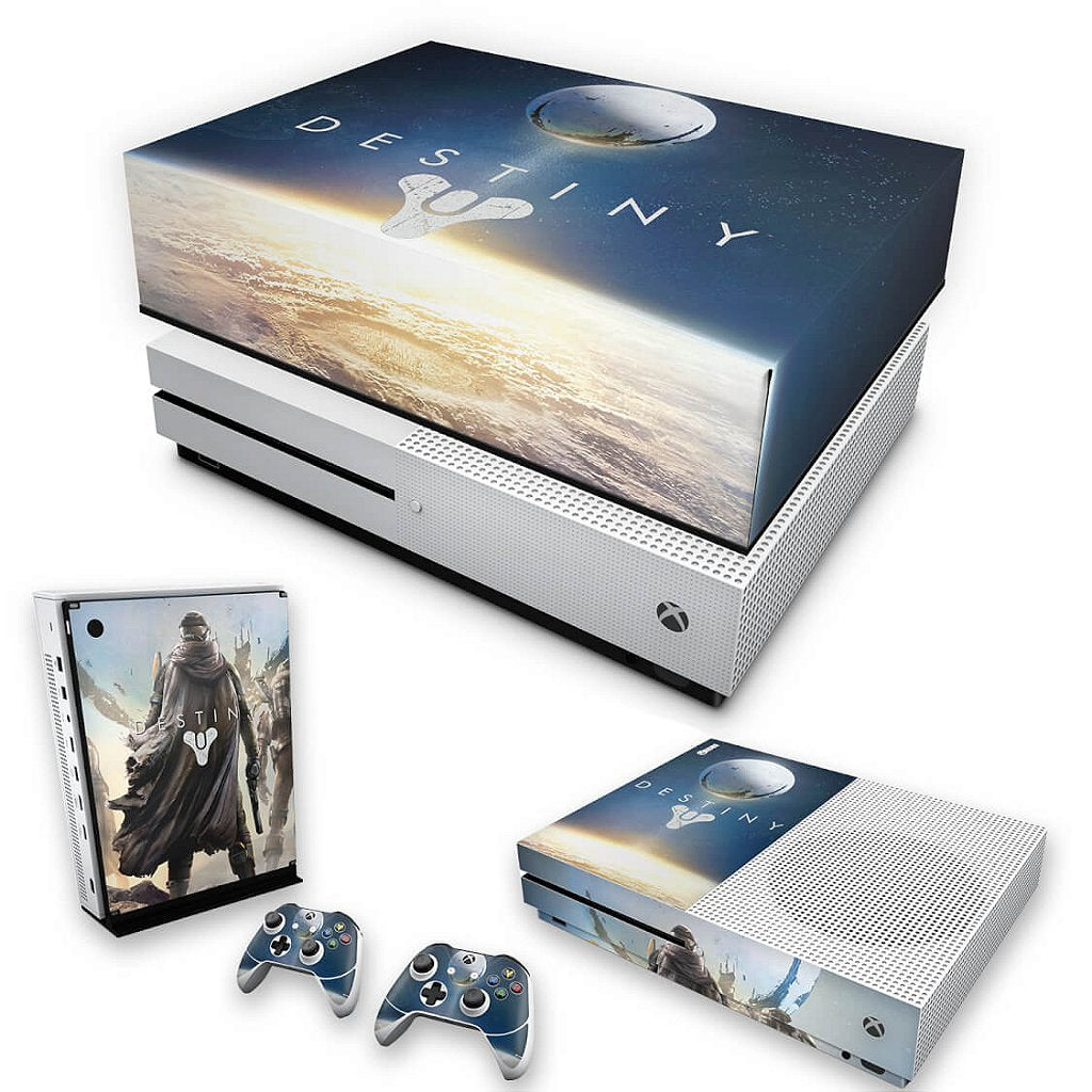KIT Capa Anti Poeira e Skin Anti-Rage Xbox One S Slim - Destiny