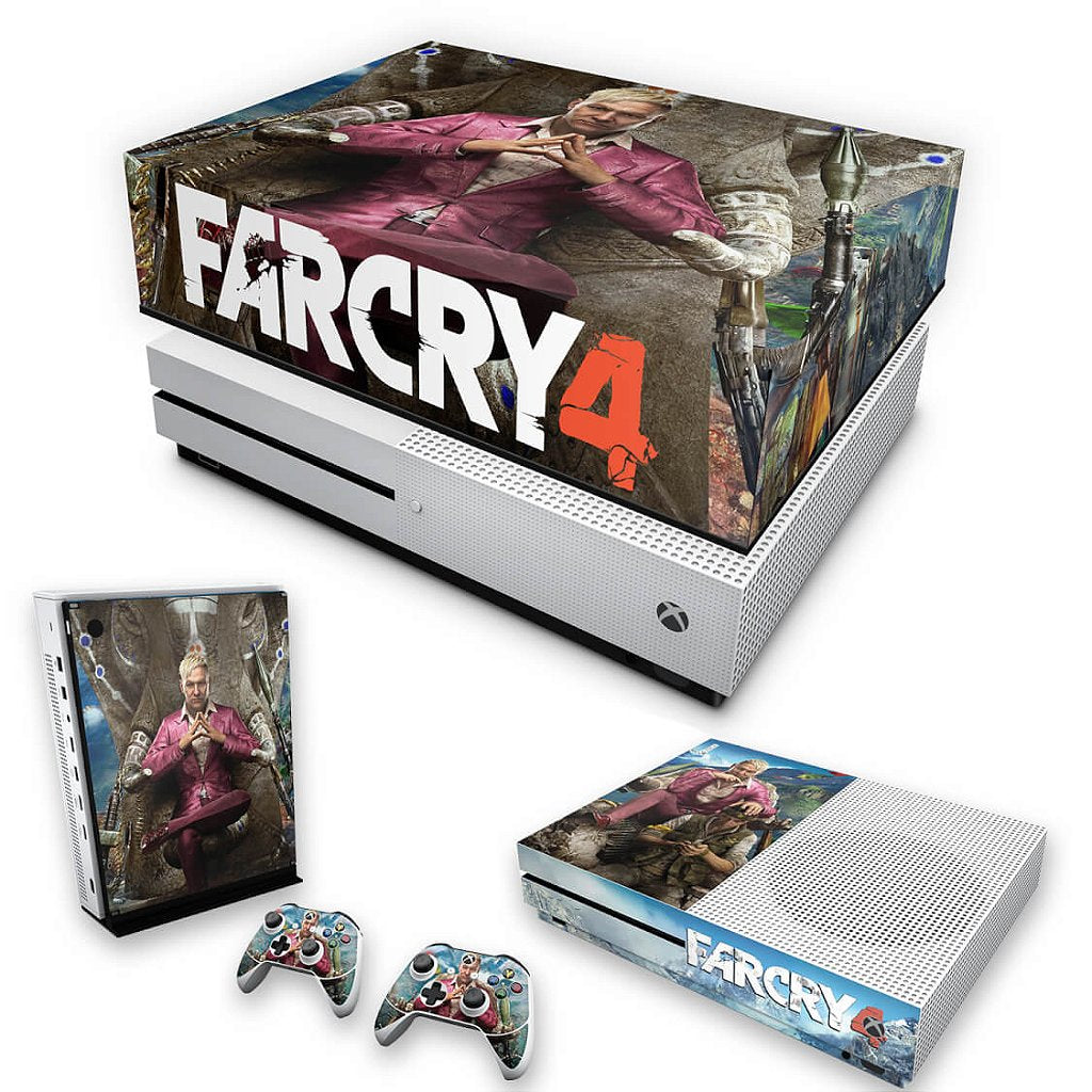 KIT Capa Anti Poeira e Skin Anti-Rage Xbox One S Slim - Far Cry 4