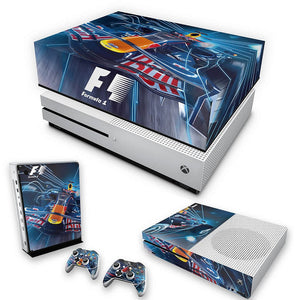 KIT Capa Anti Poeira e Skin Anti-Rage Xbox One S Slim - Formula 1