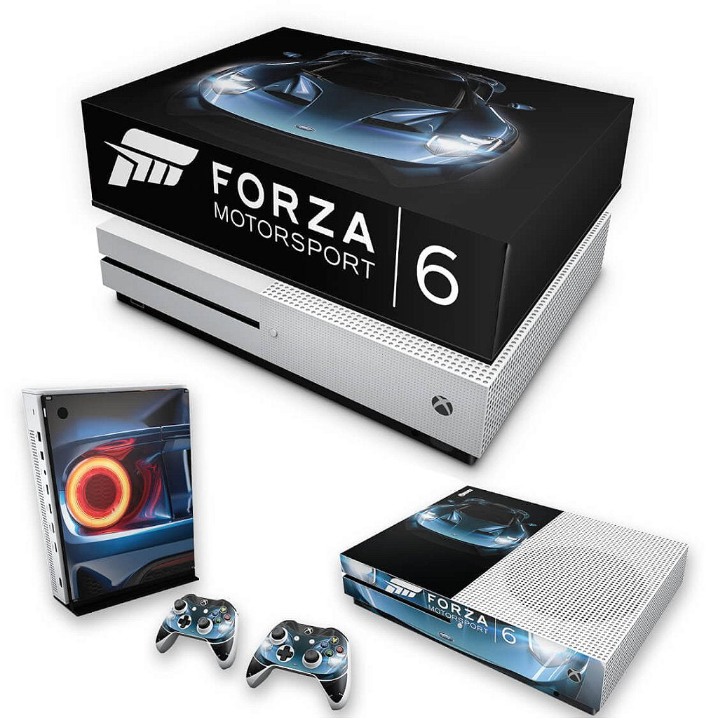 KIT Capa Anti Poeira e Skin Anti-Rage Xbox One S Slim - Forza Motor Sport 6