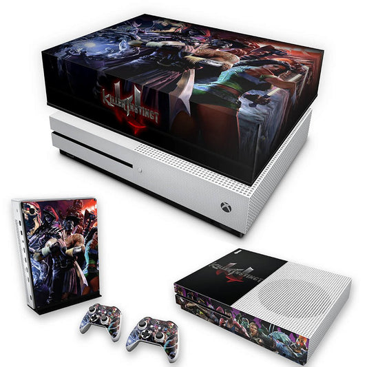 KIT Capa Anti Poeira e Skin Anti-Rage Xbox One S Slim - Killer Instinct