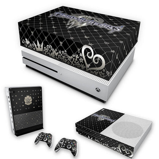 KIT Xbox One S Slim Skin Anti-Rage e Capa Anti Poeira - Kingdom Hearts 3 III