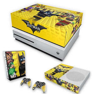 KIT Capa Anti Poeira e Skin Anti-Rage Xbox One S Slim - Lego Batman