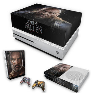 KIT Capa Anti Poeira e Skin Anti-Rage Xbox One S Slim - Lords of the Fallen
