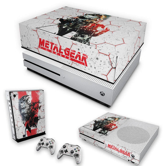 KIT Xbox One S Slim Skin Anti-Rage e Capa Anti Poeira - Metal Gear Solid