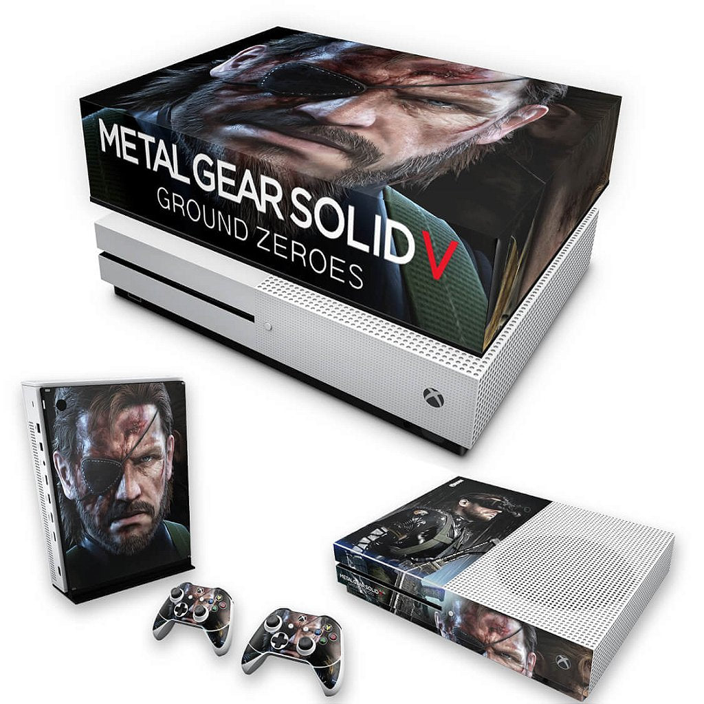 KIT Capa Anti Poeira e Skin Anti-Rage Xbox One S Slim - Metal Gear Solid V