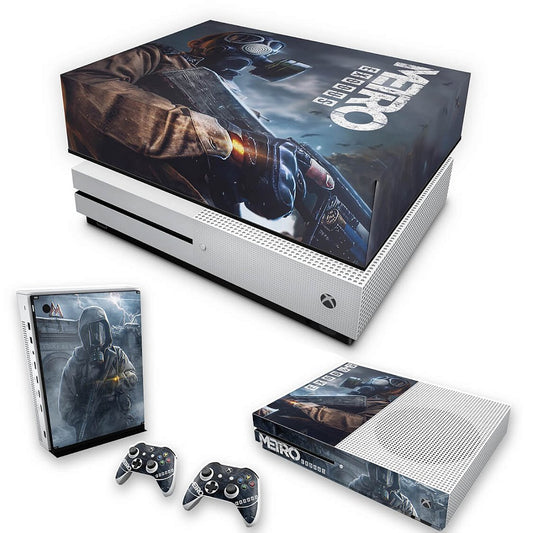 KIT Xbox One S Slim Skin Anti-Rage e Capa Anti Poeira - Metro Exodus