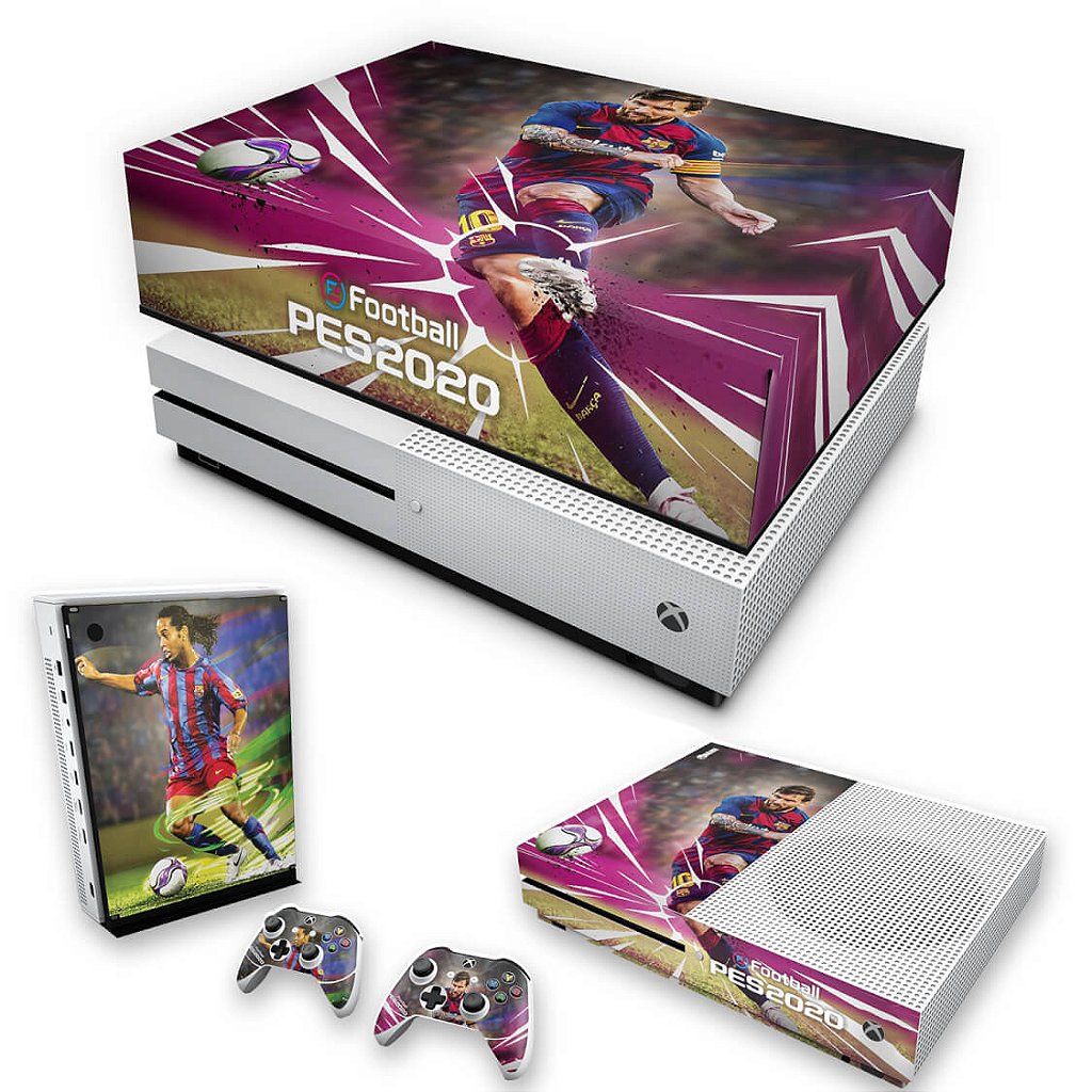KIT Capa Anti Poeira e Skin Anti-Rage Xbox One S Slim - PES 2020
