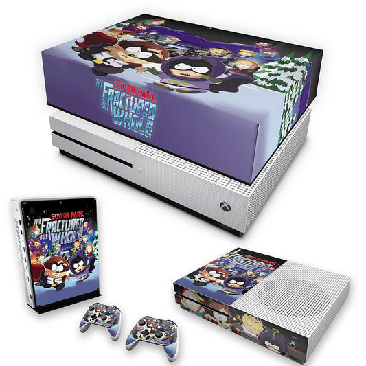 KIT Xbox One S Slim Skin Anti-Rage e Capa Anti Poeira - South Park: The Fractured But Whole