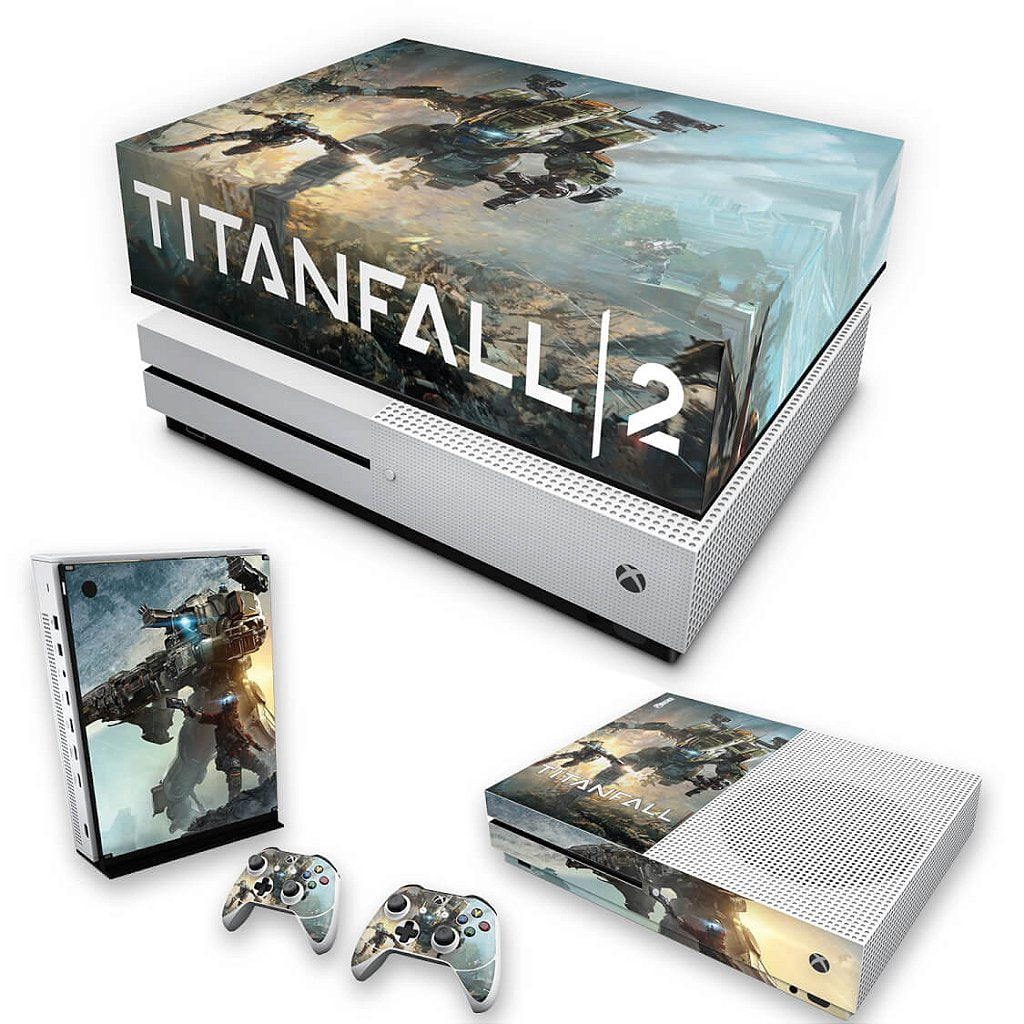 KIT Xbox One S Slim Skin Anti-Rage e Capa Anti Poeira - Titanfall 2