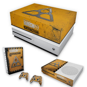 KIT Capa Anti Poeira e Skin Anti-Rage Xbox One S Slim - Tom Clancy's Rainbow Six Siege Extraction