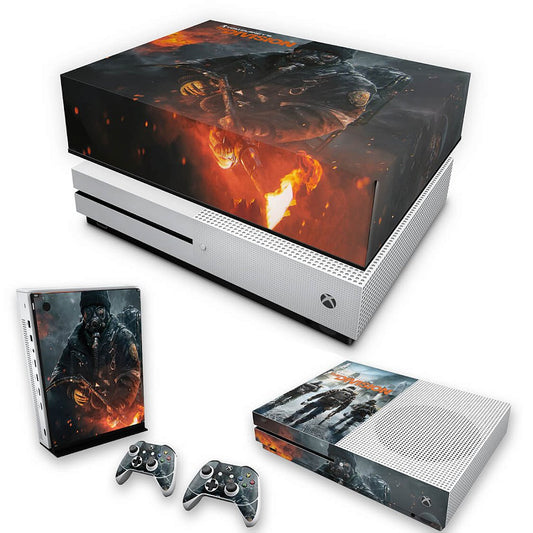 KIT Capa Anti Poeira e Skin Anti-Rage Xbox One S Slim - Tom Clancy's The Division