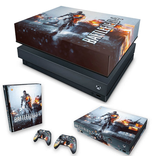 KIT Capa Anti Poeira e Skin Anti-Rage Xbox One X - Battlefield 4