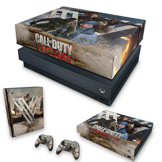 KIT Xbox One X Skin Anti-Rage e Capa Anti Poeira - Call of Duty Vanguard