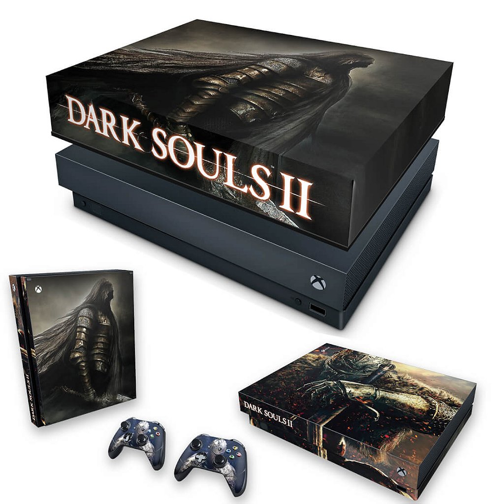 KIT Capa Anti Poeira e Skin Anti-Rage Xbox One X - Dark Souls II