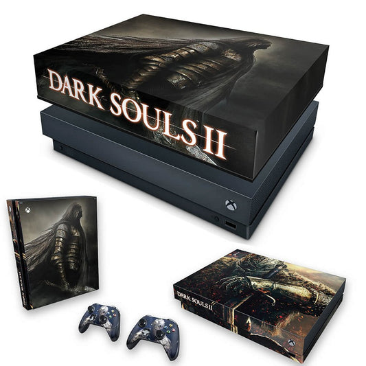 KIT Capa Anti Poeira e Skin Anti-Rage Xbox One X - Dark Souls II
