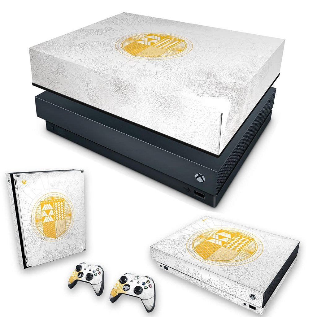KIT Capa Anti Poeira e Skin Anti-Rage Xbox One X - Destiny Limited Edition