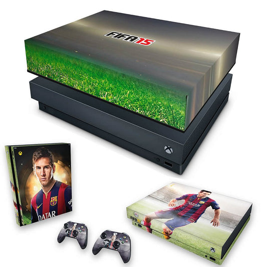 KIT Capa Anti Poeira e Skin Anti-Rage Xbox One X - FIFA 15