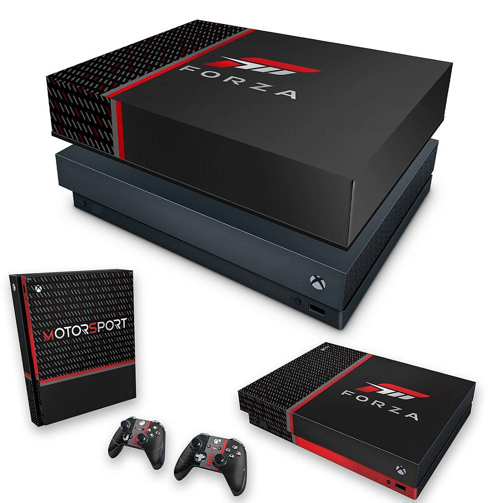 KIT Capa Anti Poeira e Skin Anti-Rage Xbox One X - Forza Motorsport