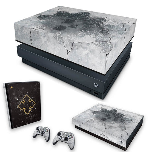 KIT Capa Anti Poeira e Skin Anti-Rage Xbox One X - Gears 5 Special Edition Bundle