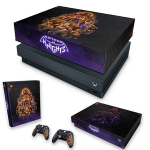 KIT Capa Anti Poeira e Skin Anti-Rage Xbox One X - Gotham Knights
