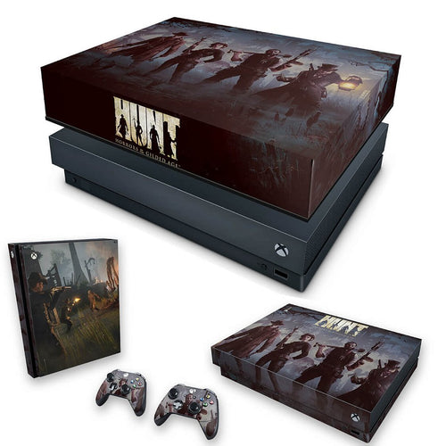 KIT Capa Anti Poeira e Skin Anti-Rage Xbox One X - Hunt: Horrors of the Gilded Age