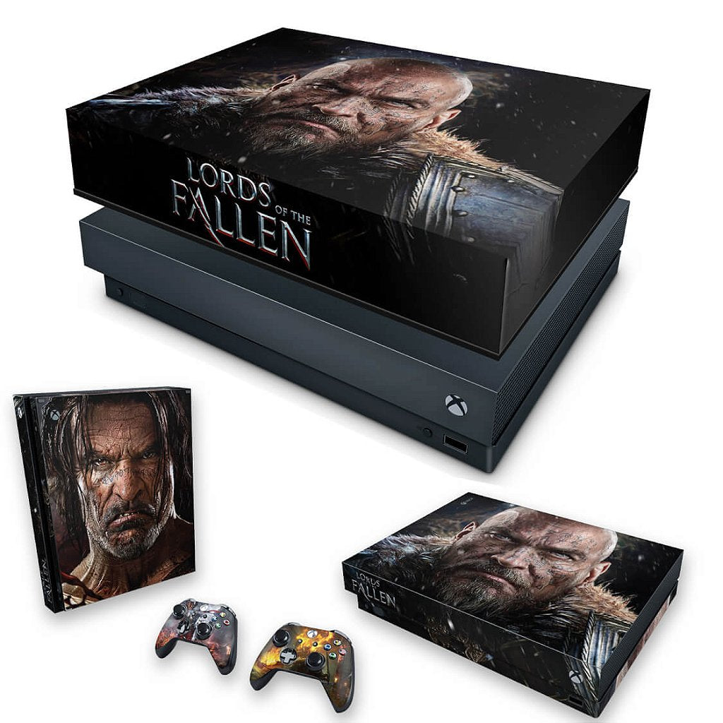 KIT Capa Anti Poeira e Skin Anti-Rage Xbox One X - Lords of the Fallen