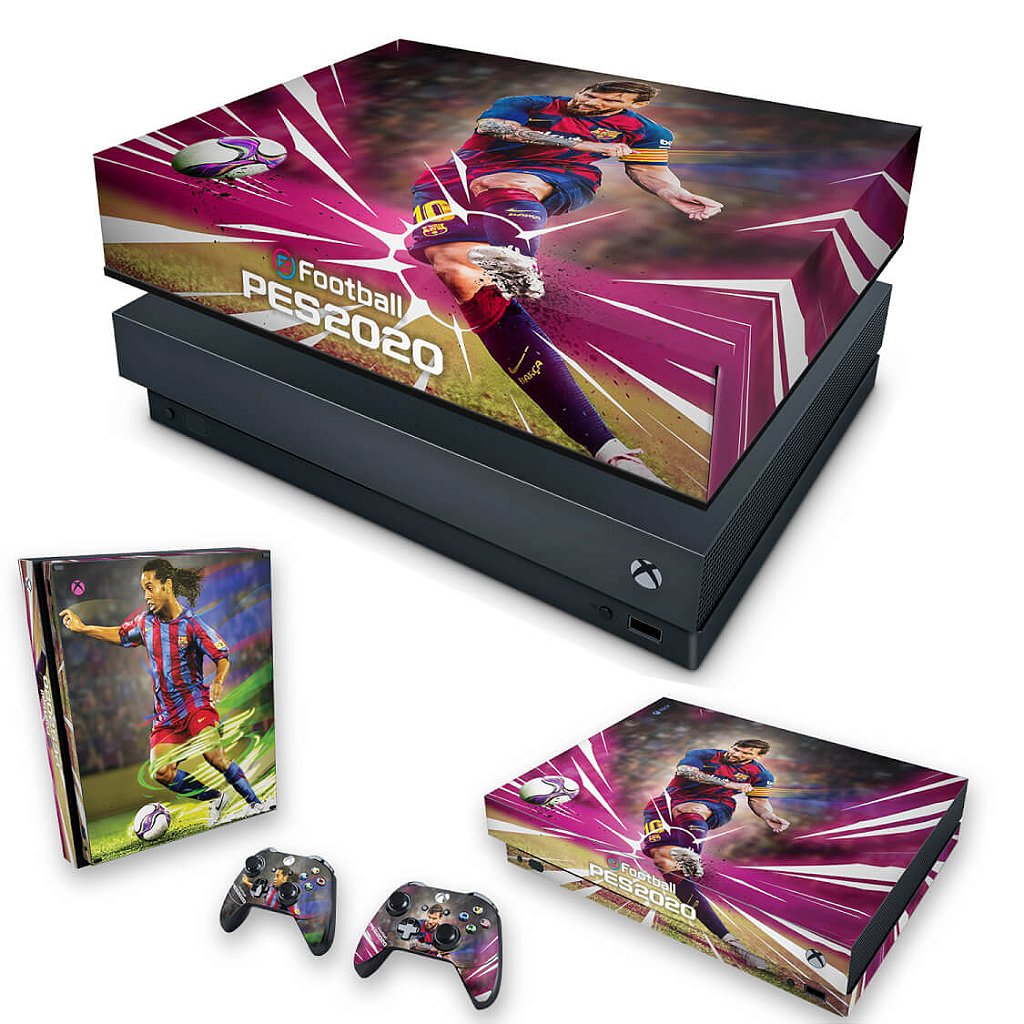 KIT Capa Anti Poeira e Skin Anti-Rage Xbox One X - PES 2020