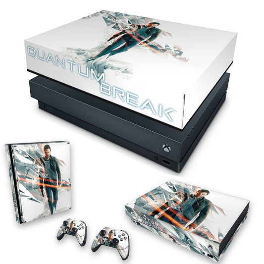 KIT Capa Anti Poeira e Skin Anti-Rage Xbox One X - Quantum Break