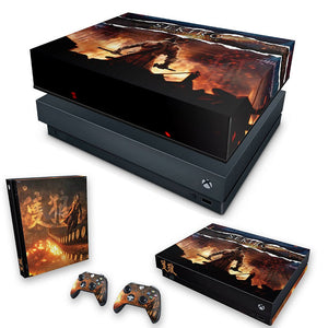 KIT Capa Anti Poeira e Skin Anti-Rage Xbox One X - Sekiro