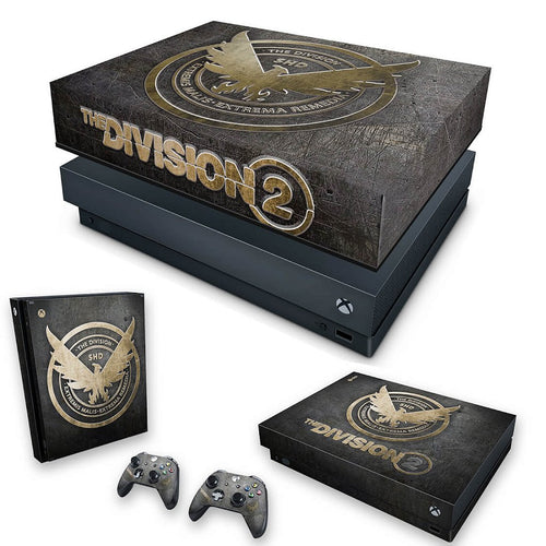 KIT Capa Anti Poeira e Skin Anti-Rage Xbox One X - The Division 2