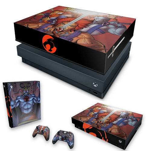 KIT Capa Anti Poeira e Skin Anti-Rage Xbox One X - Thundercats