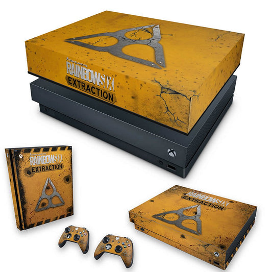 KIT Xbox One X Skin Anti-Rage e Capa Anti Poeira - Tom Clancy's Rainbow Six Siege Extraction