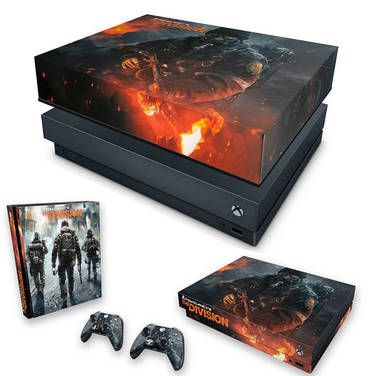 KIT Capa Anti Poeira e Skin Anti-Rage Xbox One X - Tom Clancy's The Division