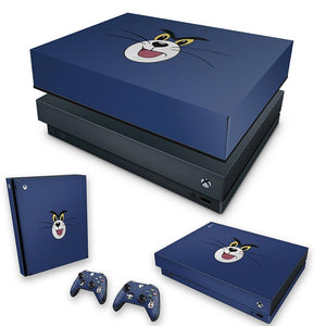 KIT Capa Anti Poeira e Skin Anti-Rage Xbox One X - Tom