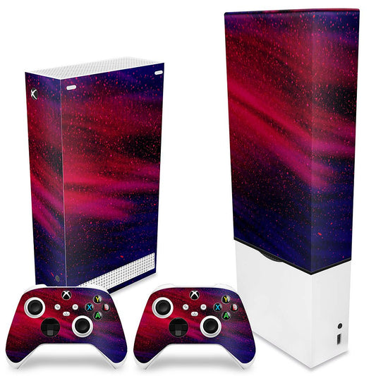 KIT Xbox Series S Capa Anti Poeira e Skin Anti-Rage Vertical - Abstrato #101