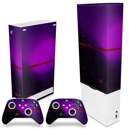 KIT Xbox Series S Capa Anti Poeira e Skin Anti-Rage Vertical - Abstrato #102