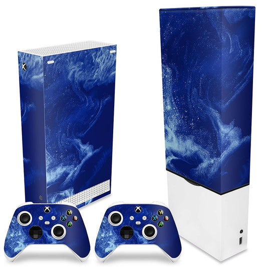 KIT Xbox Series S Capa Anti Poeira e Skin Anti-Rage Vertical - Abstrato #106