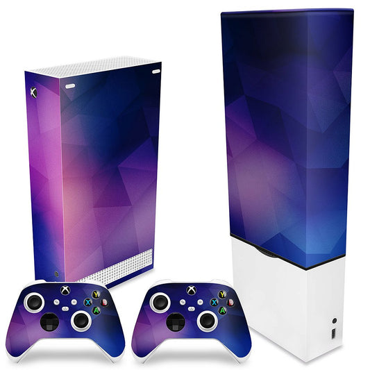 KIT Xbox Series S Capa Anti Poeira e Skin Anti-Rage Vertical - Abstrato #92